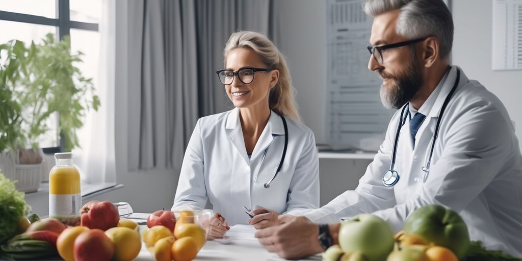 nutritionist consultation with patient in clinic